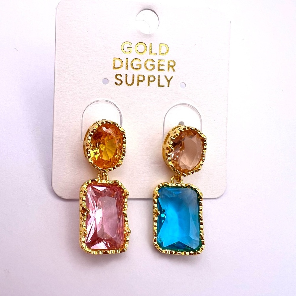 Mismatched Drop Earrings